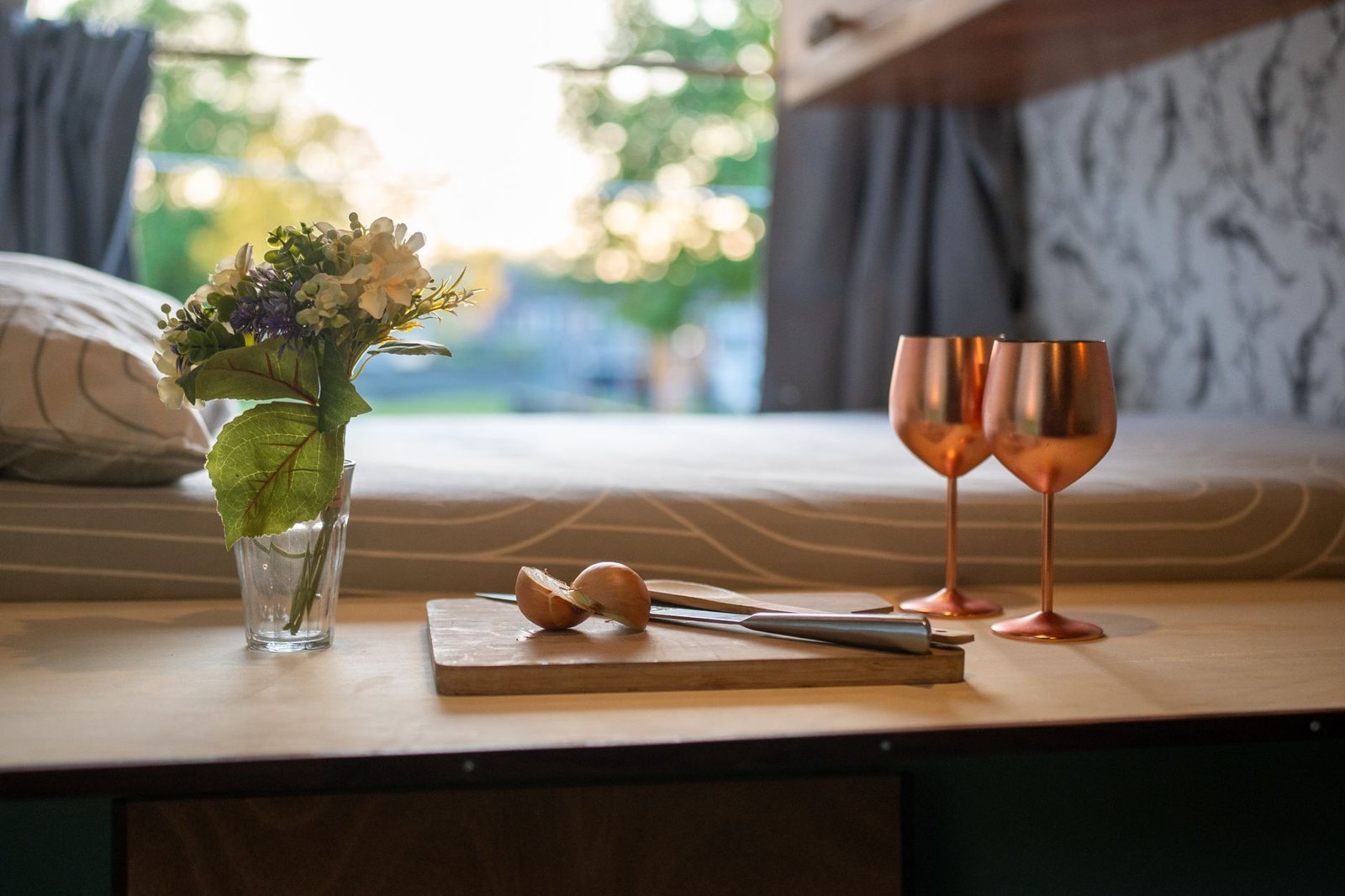 Horizon campervan kitchen countertop detail
